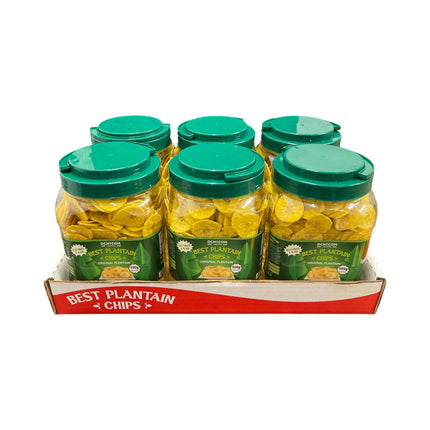 Pack of 6 Green Plantain Chips - 500grams